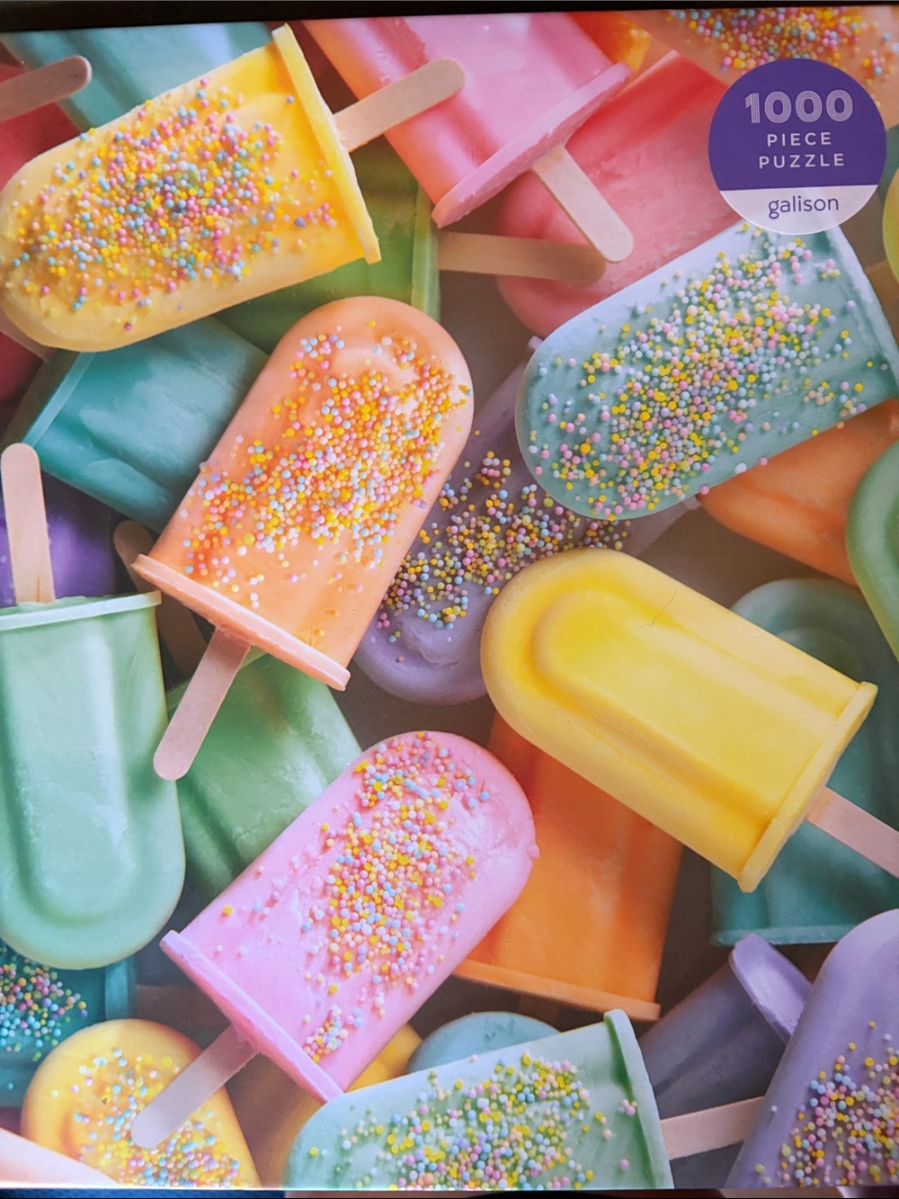 Galison Pastel Popsicles “Icy Treats” 1000-Piece Puzzle - Multicolor Pastel